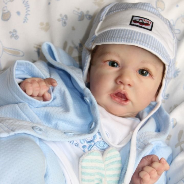 [Kids Gift Idea Special Offer] 20" Johnson Truly Silicone Toddler Reborn Baby Doll Boy with "Heartbeat" and Coos - Image 2