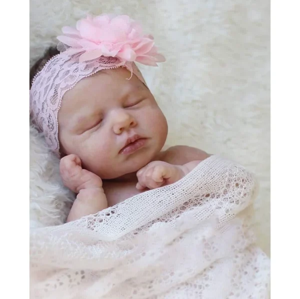 [Kids Gifts 2024 Special Offer] 20" Baby Aki Realistic Reborn Baby Girl Doll with "Heartbeat" and Coos - Image 2