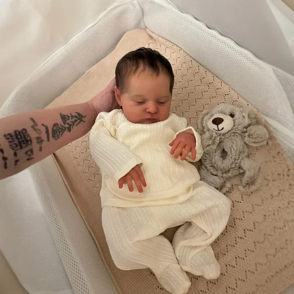 [New 2024] 20" Cute Realistic Handmade Sleeping Girl Reborn Baby Doll Itemu - Image 2
