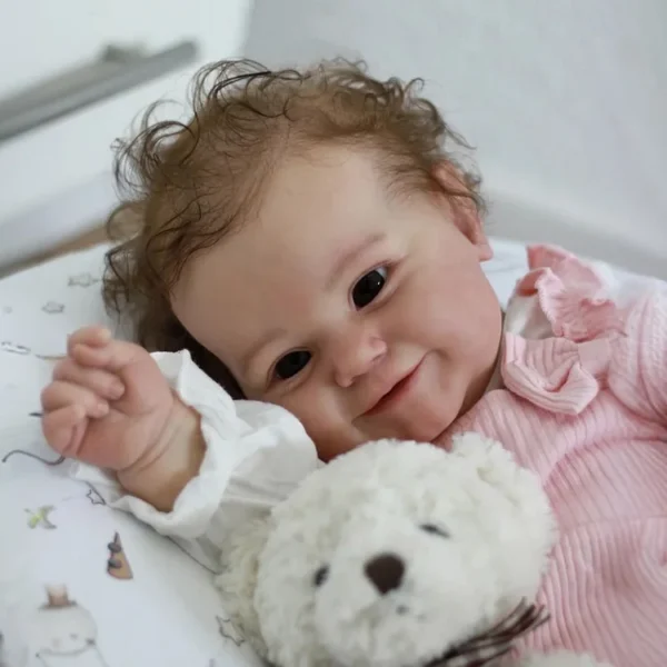 [Heartbeat💖 & Sound🔊] 20" Realistic Baby doll Reborn Toddlers Doll Girl Febara Handmade Huggable and Posable