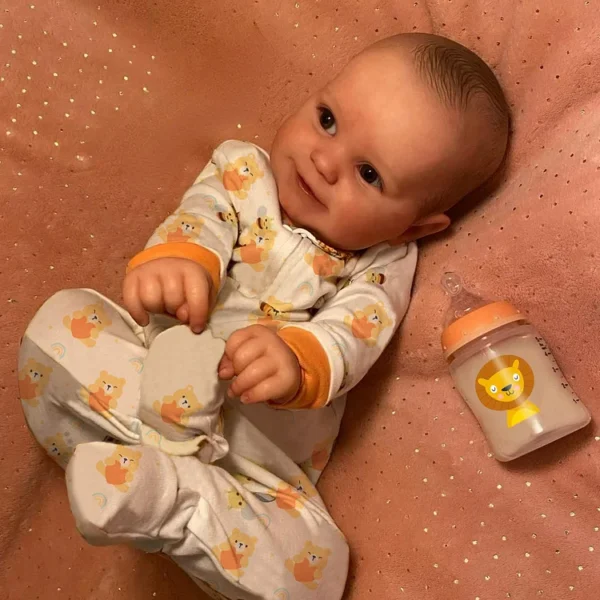 [Heartbeat Coos🔊 & Breath]Weighted 20" Realistic Reborn Baby Doll Janelle Girl Toddler Doll 2024 with Chubby and Flexible Limbs - Image 2