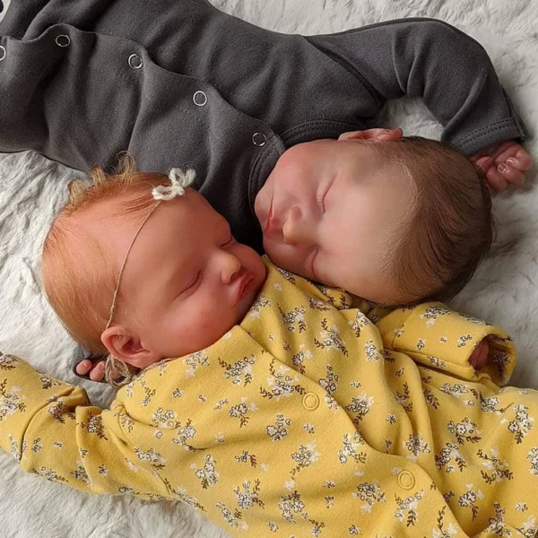 [Baby Twins] 20'' Realistic Reborn Baby Doll Girls Wrenley and Khalani Touch So Real Newborn