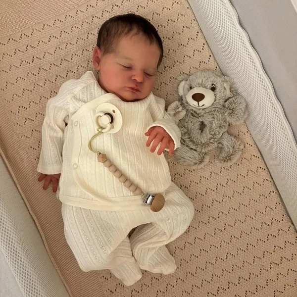 [New 2024] 20" Cute Realistic Handmade Sleeping Girl Reborn Baby Doll Itemu