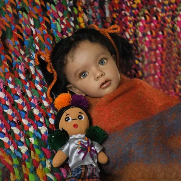 [New Series 2024] 20'' Super Lovely African American Cloth Body Reborn Baby Doll Girl Named Ulico