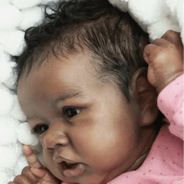 [Heartbeat & Sound] Black 20''Reborn Lover Chaya Reborn Toddlers Weighted Baby Doll Girl Toy