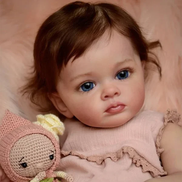 20" Reborn Baby Dolls Realistic Soft Weighted Body Cloth Reborn Cute Toddler Baby Girl Matti - Image 2