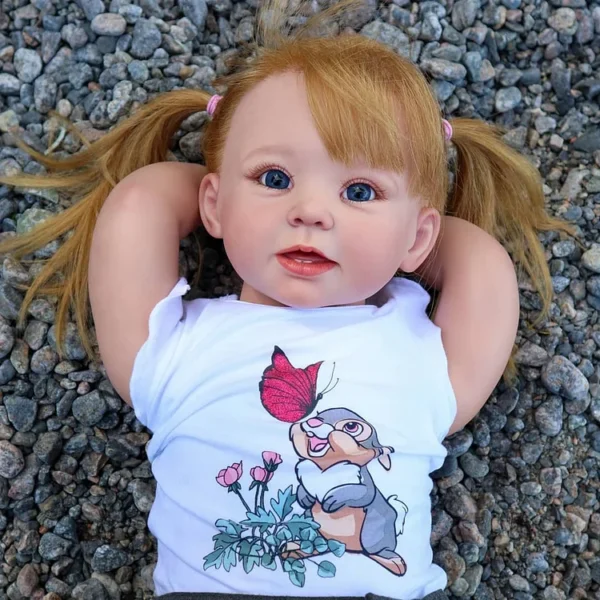 [Heartbeat & Sound]20"& 22" Lifelike Awake Janey Realistic Vinyl Reborn Baby Doll Girl - Image 2
