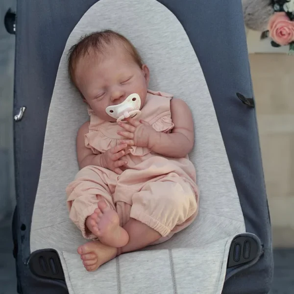 [New] 20" Blinking Eyes Reborn Newborn Doll Girl Talirata with Painted Hair That Just Like a Real Baby