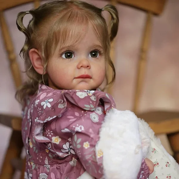 [Heartbeat💖 & Sound🔊]22" Real Lifelike Soft Weighted Body Reborn Toddler Girl Doll Chloe Realistic Dolls Best Gift Ideas