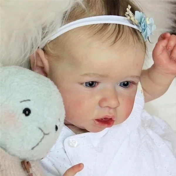 [Heartbeat💖 & Sound🔊] Realistic Reborn Baby Toddlers Girl Ellis 20'' Lifelike Awake Reborn Baby Doll with Painted Hair - Image 2