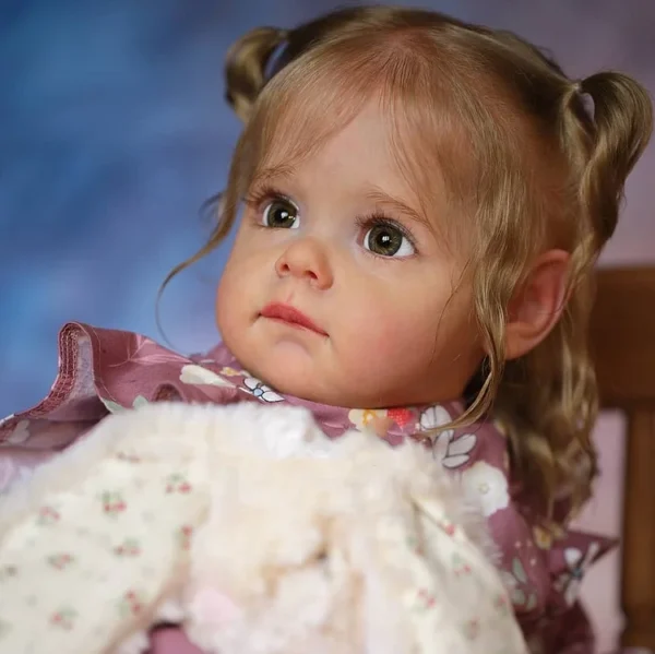 [Heartbeat💖 & Sound🔊]22" Real Lifelike Soft Weighted Body Reborn Toddler Girl Doll Chloe Realistic Dolls Best Gift Ideas - Image 2