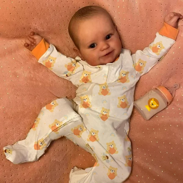 [Heartbeat Coos🔊 & Breath]Weighted 20" Realistic Reborn Baby Doll Janelle Girl Toddler Doll 2024 with Chubby and Flexible Limbs