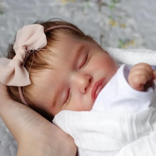 20" Super Realistic Silicone Reborn Baby Girl Dolls Becky, Newborn Doll Set with Clothes and Pacifier