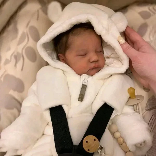[🔊Heartbeat Sound and Breath💝] 20'' Truly Lifelike Reborn Baby Girl Doll Qubin Sleeping Newborn Babies