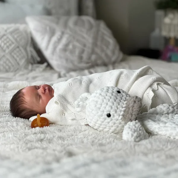 [Heatbeat Coos and Breath] 20" Handmade Lifelike Reborn Newborn Baby Sleeping Girl Named Gimda, Looks Really Cute - Image 2